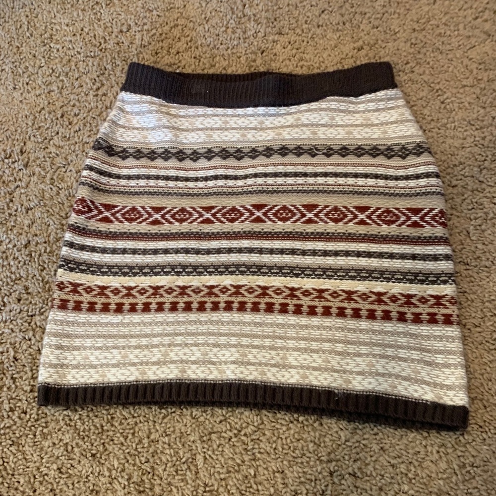 Striped sweater skirt